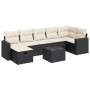 Set de sofás de jardín y cojines 8 piezas ratán sintético negro de , Conjuntos de jardín - Ref: Foro24-3325412, Precio: 468,2...