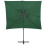 Sombrilla voladiza con cubierta doble verde 250x250 cm de vidaXL, Sombrillas - Ref: Foro24-312361, Precio: 128,71 €, Descuent...