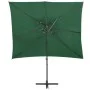 Sombrilla voladiza con cubierta doble verde 250x250 cm de vidaXL, Sombrillas - Ref: Foro24-312361, Precio: 122,78 €, Descuent...