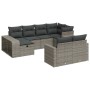 Set de sofás de jardín y cojines 10 pzas ratán sintético gris de , Conjuntos de jardín - Ref: Foro24-3326064, Precio: 574,06 ...