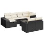 Set de sofás de jardín 11 pzas y cojines ratán sintético negro de , Conjuntos de jardín - Ref: Foro24-3326070, Precio: 581,62...