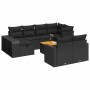 Set de sofás de jardín 11 pzas y cojines ratán sintético negro de , Conjuntos de jardín - Ref: Foro24-3326079, Precio: 625,04...