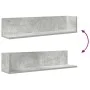 Estantes de pared 2 uds madera gris hormigón 75x16,5x16,5 cm de , Estantes y estanterías - Ref: Foro24-860034, Precio: 32,98 ...