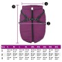 Abrigo para perro con arnés impermeable reflectante L68 morado de , Ropa para perros - Ref: Foro24-4019645, Precio: 22,99 €, ...