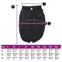 Abrigo para perro con arnés impermeable reflectante L52 negro de , Ropa para perros - Ref: Foro24-4019647, Precio: 29,27 €, D...