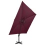 Sombrilla voladiza con doble techo rojo burdeos 300x300 cm de vidaXL, Sombrillas - Ref: Foro24-312380, Precio: 248,20 €, Desc...