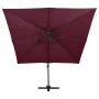 Sombrilla voladiza con doble techo rojo burdeos 300x300 cm de vidaXL, Sombrillas - Ref: Foro24-312380, Precio: 248,20 €, Desc...