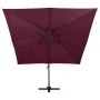 Sombrilla voladiza con doble techo rojo burdeos 300x300 cm de vidaXL, Sombrillas - Ref: Foro24-312380, Precio: 191,10 €, Desc...