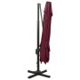 Sombrilla voladiza con doble techo rojo burdeos 300x300 cm de vidaXL, Sombrillas - Ref: Foro24-312380, Precio: 248,20 €, Desc...