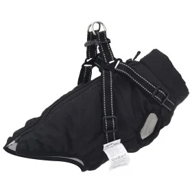 Abrigo para perro con arnés impermeable reflectante L28 negro by , Clothes for dogs - Ref: Foro24-4019908, Price: 19,38 €, Di...