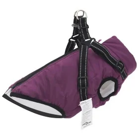 Abrigo para perro con arnés impermeable reflectante L24 morado by , Clothes for dogs - Ref: Foro24-4019901, Price: 19,38 €, D...