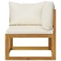 Garden furniture 12 pcs cream cushions solid acacia wood by vidaXL, Garden sets - Ref: Foro24-3057649, Price: 1,00 €, Discoun...