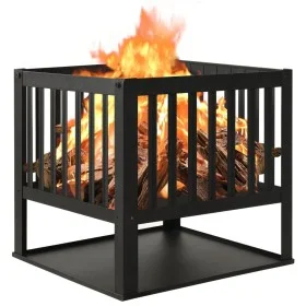 Brasero de acero 40x40x40 cm de vidaXL, Chimeneas - Ref: Foro24-315088, Precio: 50,46 €, Descuento: %