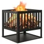 Brasero de acero 40x40x40 cm de vidaXL, Chimeneas - Ref: Foro24-315088, Precio: 50,46 €, Descuento: %