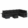 Set de sofás de jardín con cojines 9 pzas ratán sintético negro de , Conjuntos de jardín - Ref: Foro24-3325541, Precio: 575,9...