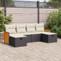 Set de sofás de jardín 6 piezas y cojines ratán sintético negro de , Conjuntos de jardín - Ref: Foro24-3326053, Precio: 353,5...