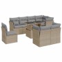Set de sofás de jardín con cojines 9 pzas ratán sintético beige de , Conjuntos de jardín - Ref: Foro24-3326180, Precio: 638,2...