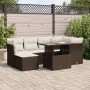 Juego de sofás de jardín 7 piezas con cojines ratán PE marrón de , Conjuntos de jardín - Ref: Foro24-3326194, Precio: 501,17 ...
