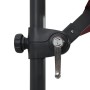 Sombrilla voladiza con luces LED rojo burdeos 250x250 cm de vidaXL, Sombrillas - Ref: Foro24-312310, Precio: 88,15 €, Descuen...