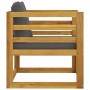Muebles de jardín 5 pzas cojines madera maciza de acacia de vidaXL, Conjuntos de jardín - Ref: Foro24-3057609, Precio: 469,71...