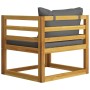 Muebles de jardín 5 pzas cojines madera maciza de acacia de vidaXL, Conjuntos de jardín - Ref: Foro24-3057609, Precio: 469,71...