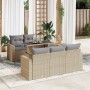 Juego de sofás jardín con cojines 6 pzas ratán sintético beige de , Conjuntos de jardín - Ref: Foro24-3326250, Precio: 523,99...