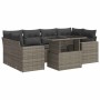 Set de sofás de jardín 7 pzas con cojines ratán sintético gris de , Conjuntos de jardín - Ref: Foro24-3326271, Precio: 498,45...