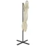 Sombrilla voladiza con cubierta doble arena 250x250 cm de vidaXL, Sombrillas - Ref: Foro24-312360, Precio: 135,74 €, Descuent...