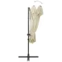 Sombrilla voladiza con cubierta doble arena 250x250 cm de vidaXL, Sombrillas - Ref: Foro24-312360, Precio: 135,74 €, Descuent...