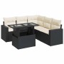 Set de sofás de jardín 6 piezas y cojines ratán sintético negro de , Conjuntos de jardín - Ref: Foro24-3326317, Precio: 431,4...