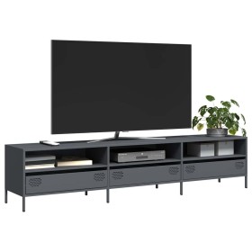 Mueble de TV acero laminado en frío antracita 202x39x43,5 cm de , Muebles TV - Ref: Foro24-851348, Precio: 174,83 €, Descuent...