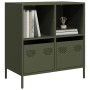 Aparador de acero laminado en frío verde oliva 68x39x73,5 cm de , Aparadores - Ref: Foro24-851362, Precio: 119,58 €, Descuent...