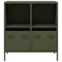 Aparador de acero laminado en frío verde oliva 68x39x73,5 cm de , Aparadores - Ref: Foro24-851362, Precio: 119,58 €, Descuent...