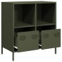 Aparador de acero laminado en frío verde oliva 68x39x73,5 cm de , Aparadores - Ref: Foro24-851362, Precio: 119,58 €, Descuent...