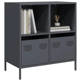 Aparador de acero laminado en frío antracita 68x39x73,5 cm de , Aparadores - Ref: Foro24-851360, Precio: 118,96 €, Descuento: %