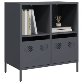 Aparador de acero laminado en frío antracita 68x39x73,5 cm de , Aparadores - Ref: Foro24-851360, Precio: 120,50 €, Descuento: %