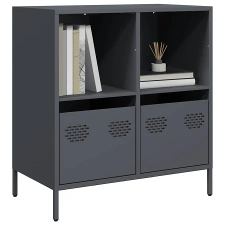 Aparador de acero laminado en frío antracita 68x39x73,5 cm de , Aparadores - Ref: Foro24-851360, Precio: 118,96 €, Descuento: %
