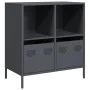 Aparador de acero laminado en frío antracita 68x39x73,5 cm de , Aparadores - Ref: Foro24-851360, Precio: 118,96 €, Descuento: %
