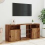 Mueble TV luces LED madera ingeniería envejecida 120x30x50 cm de , Muebles TV - Ref: Foro24-856351, Precio: 89,69 €, Descuent...