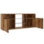 Mueble TV luces LED madera ingeniería envejecida 120x30x50 cm de , Muebles TV - Ref: Foro24-856351, Precio: 89,69 €, Descuent...