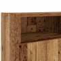 Mueble TV luces LED madera ingeniería envejecida 120x30x50 cm de , Muebles TV - Ref: Foro24-856351, Precio: 89,69 €, Descuent...