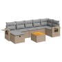 Set de sofás de jardín y cojines 8 piezas ratán sintético beige de , Conjuntos de jardín - Ref: Foro24-3325825, Precio: 510,9...
