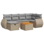 Set sofás de jardín 7 piezas y cojines ratán sintético beige de , Conjuntos de jardín - Ref: Foro24-3325846, Precio: 468,16 €...