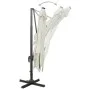 Sombrilla voladiza con poste y luces LED color arena 300 cm de vidaXL, Sombrillas - Ref: Foro24-312344, Precio: 301,13 €, Des...