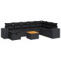 Set de sofás de jardín con cojines 9 pzas ratán sintético negro de , Conjuntos de jardín - Ref: Foro24-3325884, Precio: 572,5...