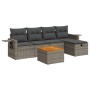 Set de muebles de jardín 6 pzas y cojines ratán sintético gris de , Conjuntos de jardín - Ref: Foro24-3325812, Precio: 363,15...