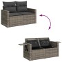 Set de muebles de jardín 6 pzas y cojines ratán sintético gris de , Conjuntos de jardín - Ref: Foro24-3325812, Precio: 363,15...