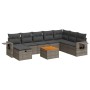 Set de sofás de jardín con cojines 9 pzas ratán sintético gris de , Conjuntos de jardín - Ref: Foro24-3325833, Precio: 562,03...