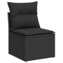 Set de sofás de jardín 7 pzas con cojines ratán sintético negro de , Conjuntos de jardín - Ref: Foro24-3326826, Precio: 530,2...