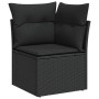 Set de sofás de jardín 7 pzas con cojines ratán sintético negro de , Conjuntos de jardín - Ref: Foro24-3326826, Precio: 530,2...
